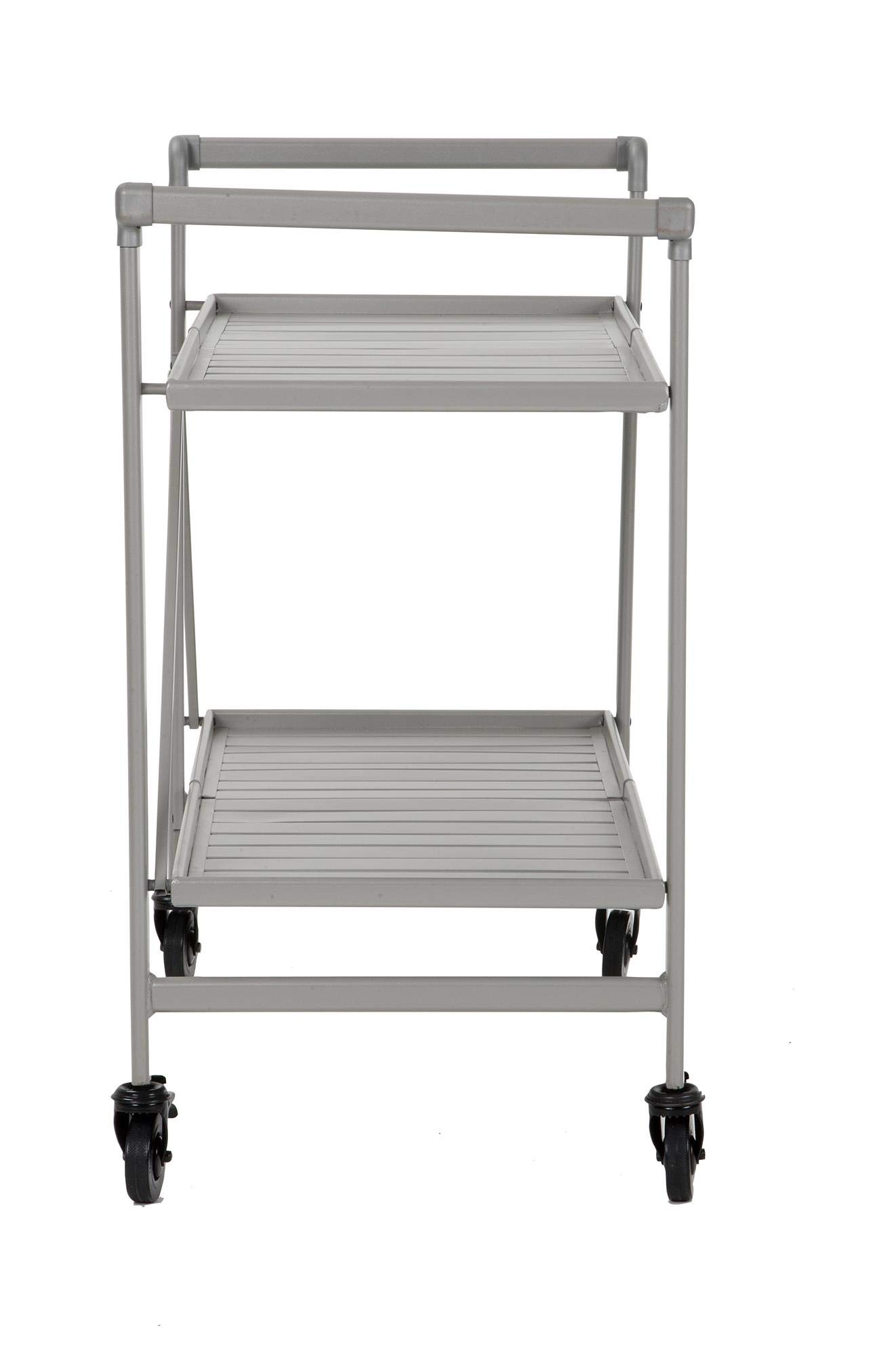 cosco serving cart folding gray on Cosco Indoor Outdoor Serving Cart Folding Silver Amazon Sg Home