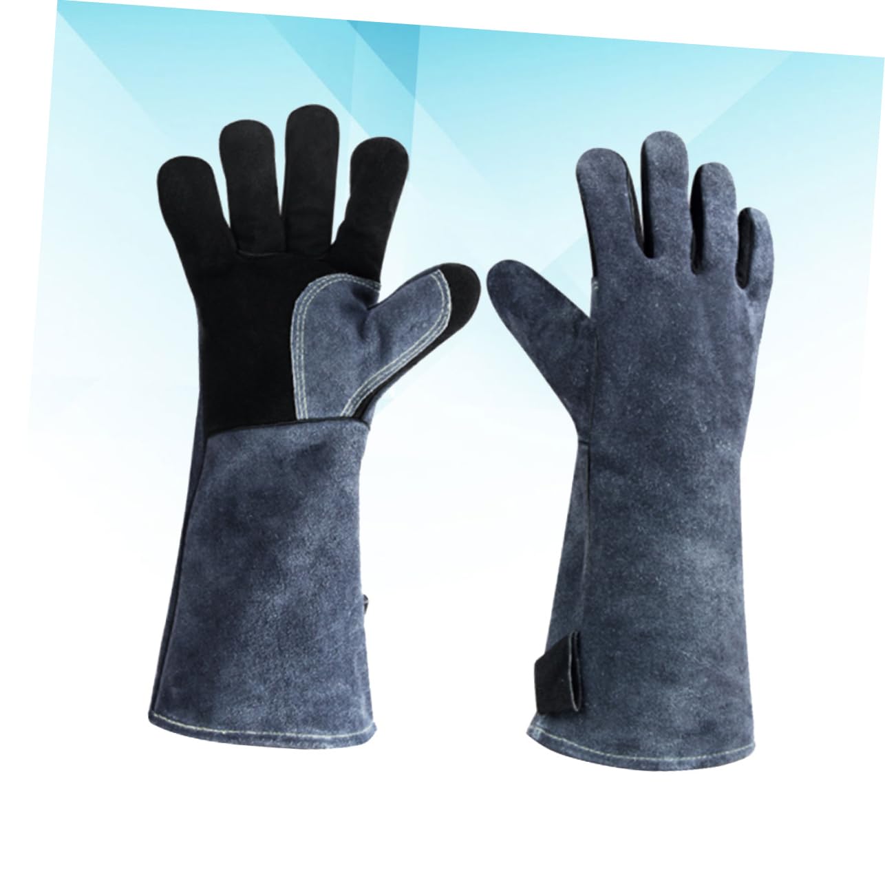 Cabilock Guantes De Barbacoa De Piel Guantes De Cocina Ignífugos De En y para Uso Al Aire Protección En Parrillas y Hornos