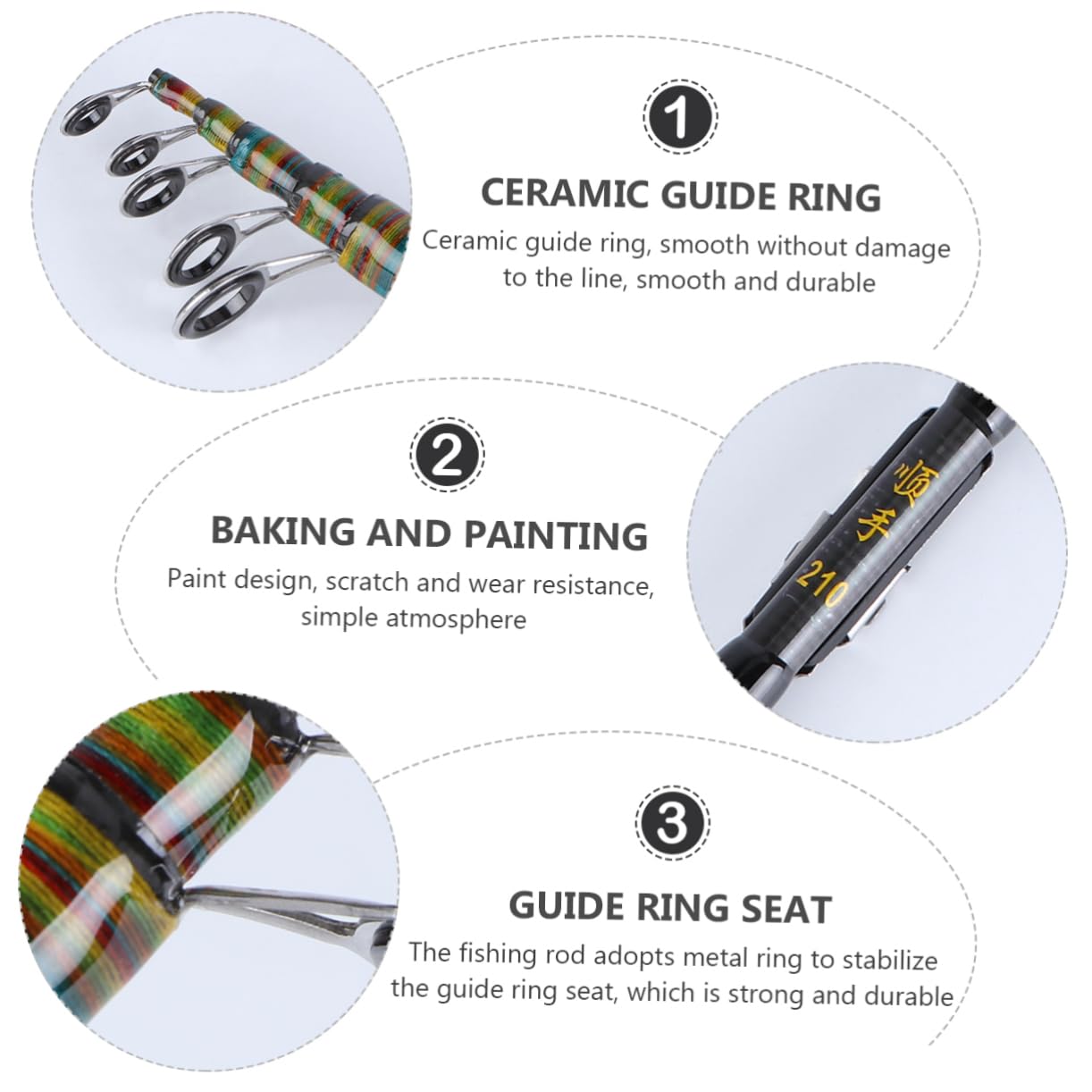 YARNOW Mini Canna da Pesca Casting Rod Breve Canna da Richiamo Canne da Pesca Canna da Pesca da Viaggio Kit da Pesca Tasca Canna da Pesca Portatile Rotante Canna da Pesca Canna da Pesca