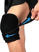 Vista 1 de Bolsa de hielo de gel con correas para rodilla, codo, muñeca, cuello, tobillo y espalda, bolsas de hielo reutilizables para lesiones, inflamación
