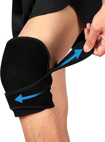 Bolsa de hielo de gel con correas para rodilla, codo, muñeca, cuello, tobillo y espalda, bolsas de hielo reutilizables para lesiones, inflamación y