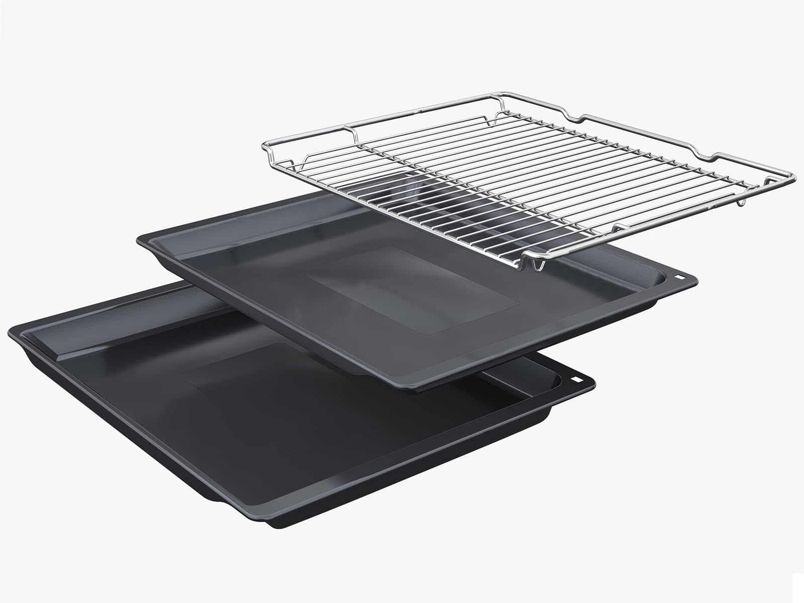 Bosch HBG7341B1, seria 8 inteligentny piekarnik do zabudowy, 60 x 60 cm, wyprodukowano w Niemczech, czarny, odporny na zabrudzenia i samoczyszczący, Air Fry, Bosch Assist Automatik, gorące powietrze