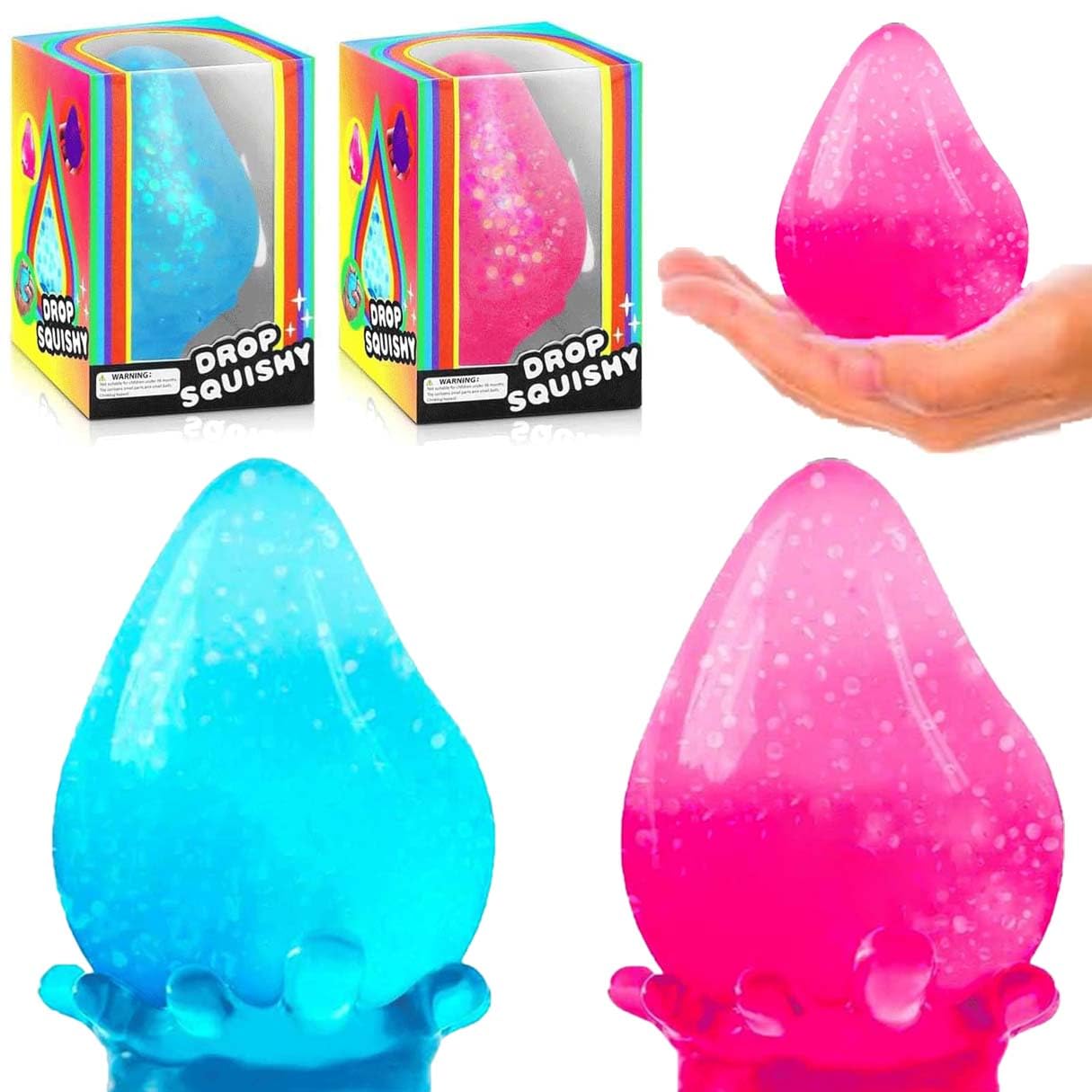 Amazon | Dream Squishy Drop ストレスボール 大人用 フィジェットトイ