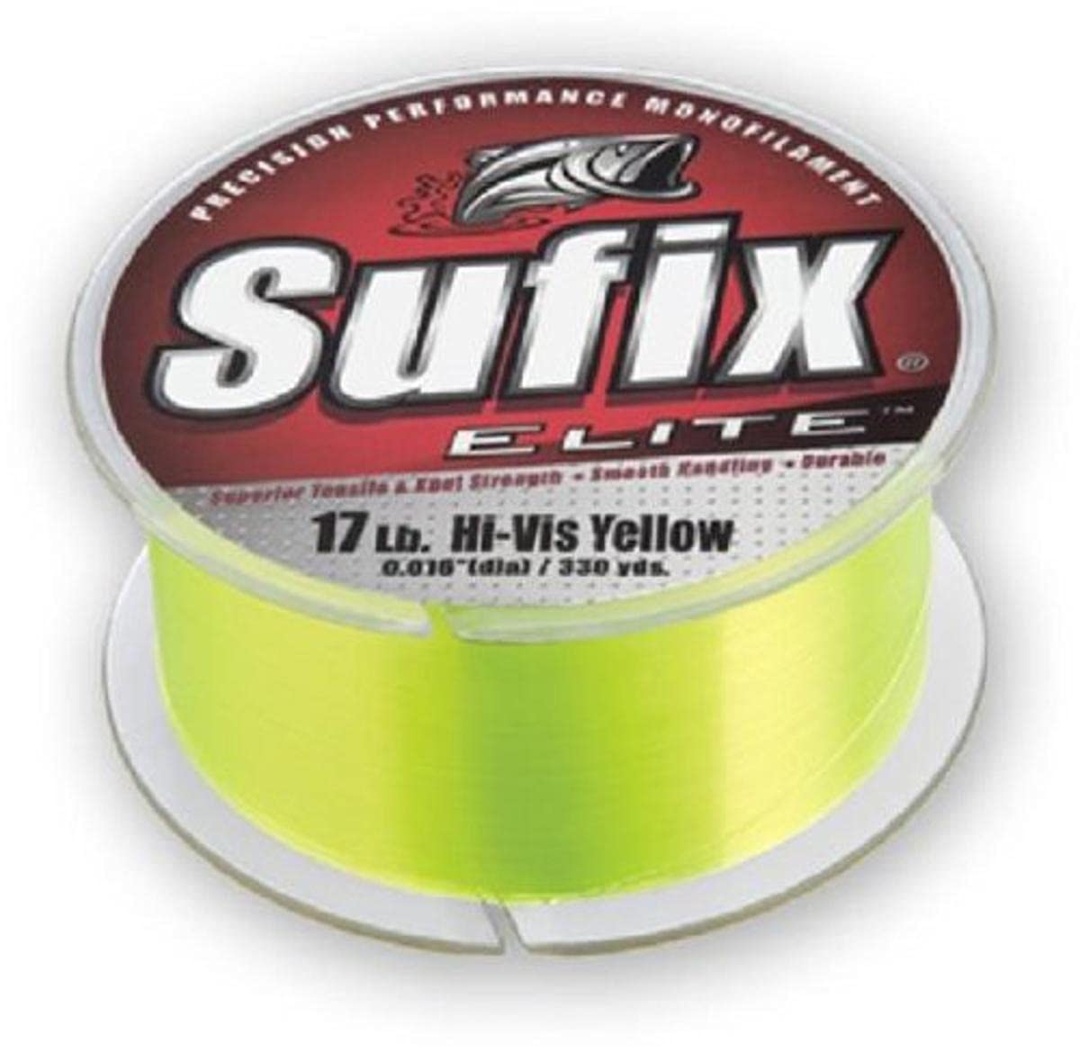 Sufix Elite 14 lb Fishing Line (Yellow, Size- 330 YD Spool)