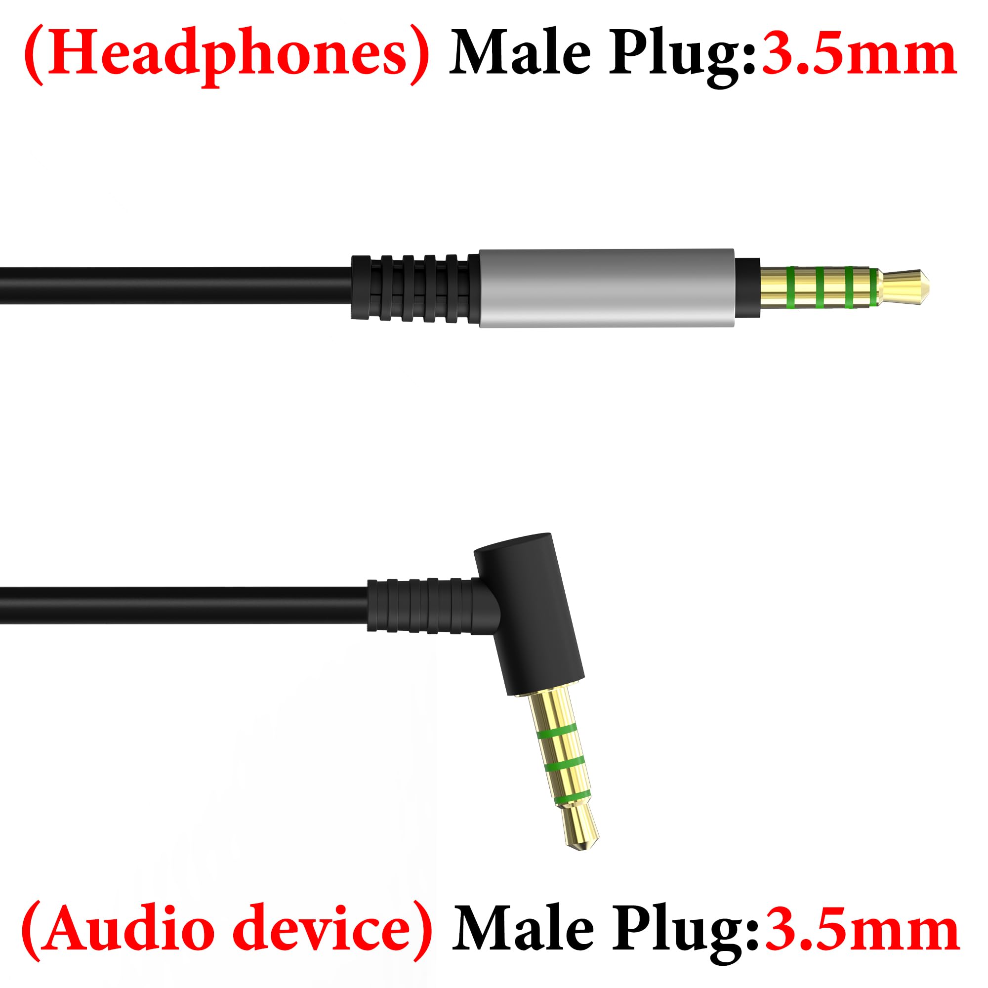 GEEKRIA QuickFit kabel audio, kompatybilny z Logitech G Pro, G Pro X, G433, G233 zestaw słuchawkowy Gaming, kabel 3,5 mm 5-biegunowy AUX zamiennik (1,2 m)