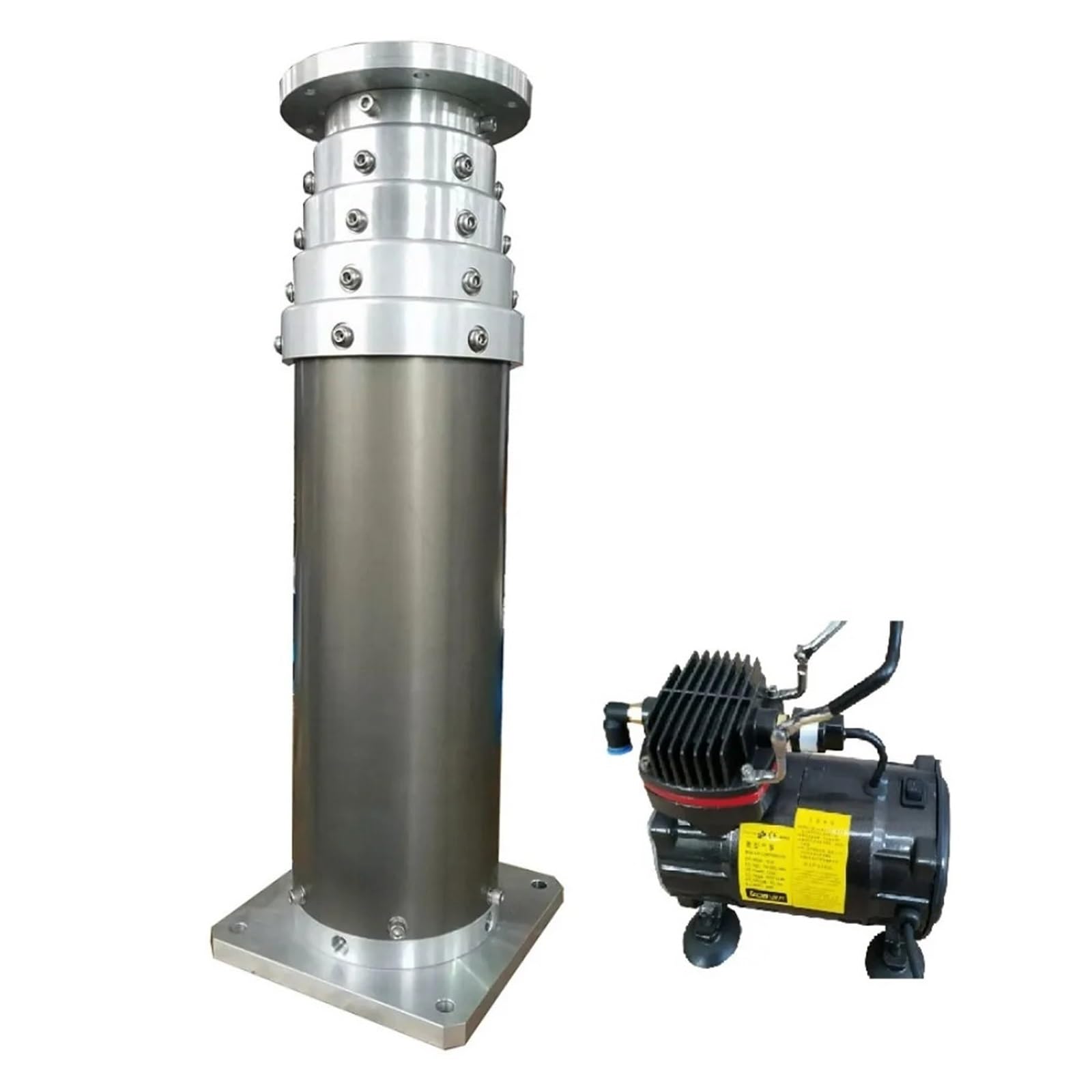 Genterun One Color 4M Pneumatic Telescopic Mast, 6063-T5 Aluminum Alloy, 250Kg Payload, For Marine Telecommunications Antenna Surveillance Broadcasting Communication