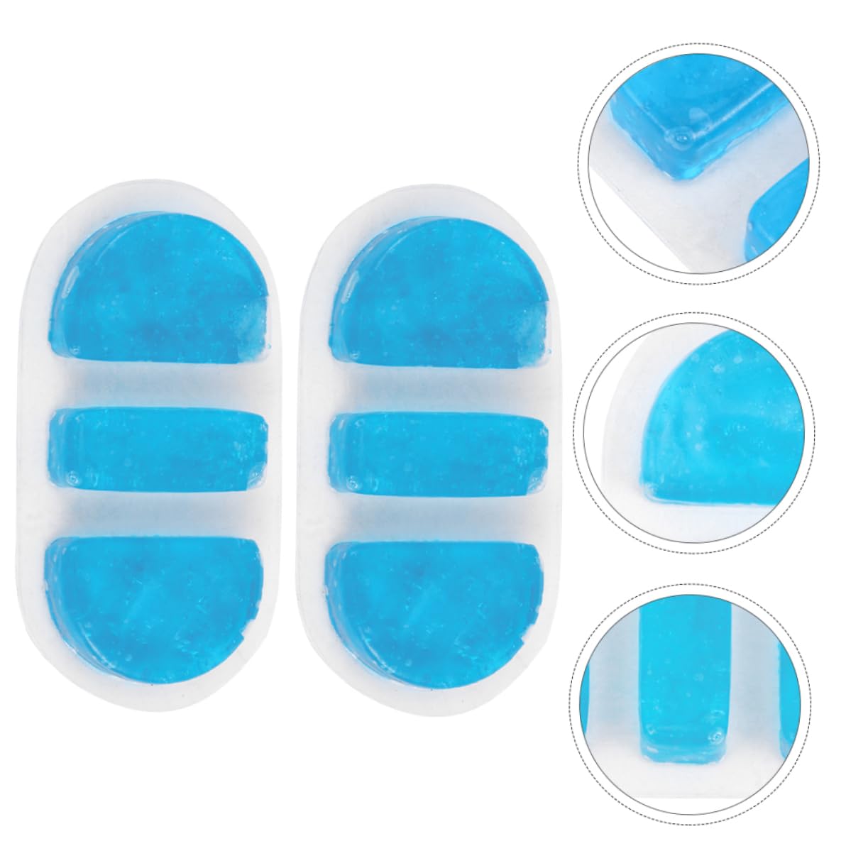 Beavorty 4 Gel Eispack für Kältetherapie Kühler Kompressen für Nasenbluten und Verletzungen Wiederverwendbar Travel Friendly für Schnelle Schmerzlinderung und Kühlung