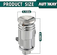 Vista 2 de AUTOKAY 703719C Interruptor de llave de encendido Cilindro de bloqueo con dos llaves Se adapta a Chrysler 300 300M Concorde LHS para Jeep Cherokee