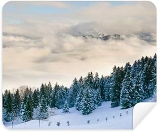 Snow Forestry Science Nature Scenery Cleaning Cloth Screen Cleaner 2pcs Suede Fabric