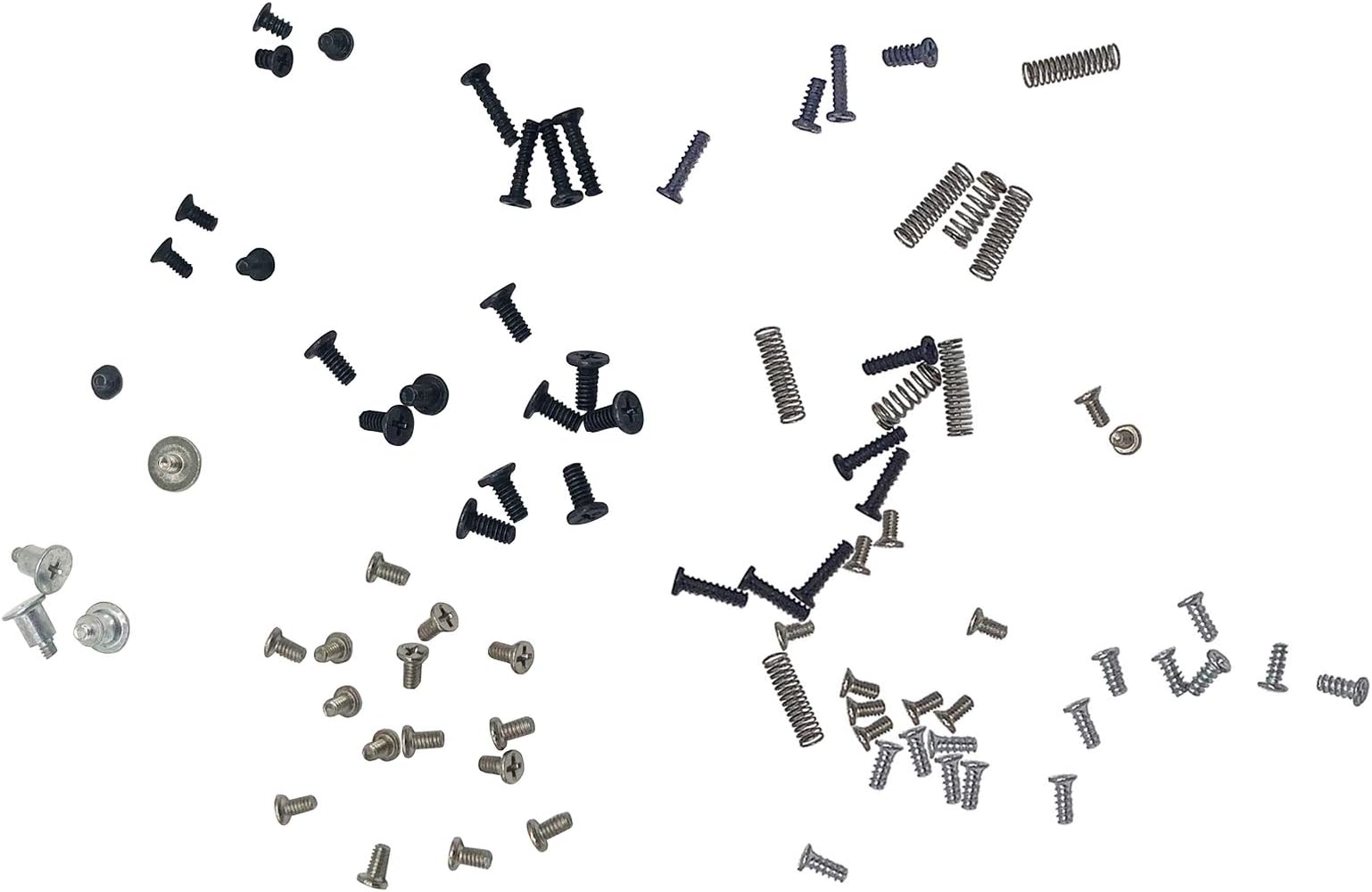 Onyehn Full Screw Set with Spring Replacement Kit for Nintendo Switch Console,Left & Right Joy-Con Controller(Total 83pcs)