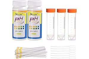 pH Test Strips for Soil: Accurate Home Lawn Farm Acidity Tester (200 Count)