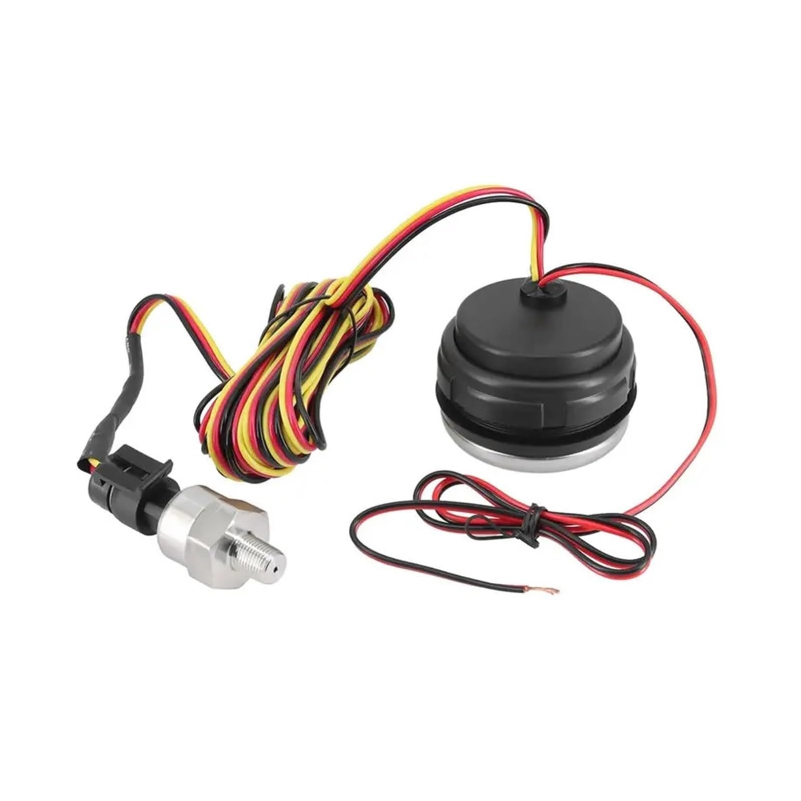 Manómetro, Medidor de presión aceite Compatible para yate coche 2 "52Mm 0-1.0Mpa con Sensor pantalla Digital LED rojo 1/8NPT prensa medidor intermitente