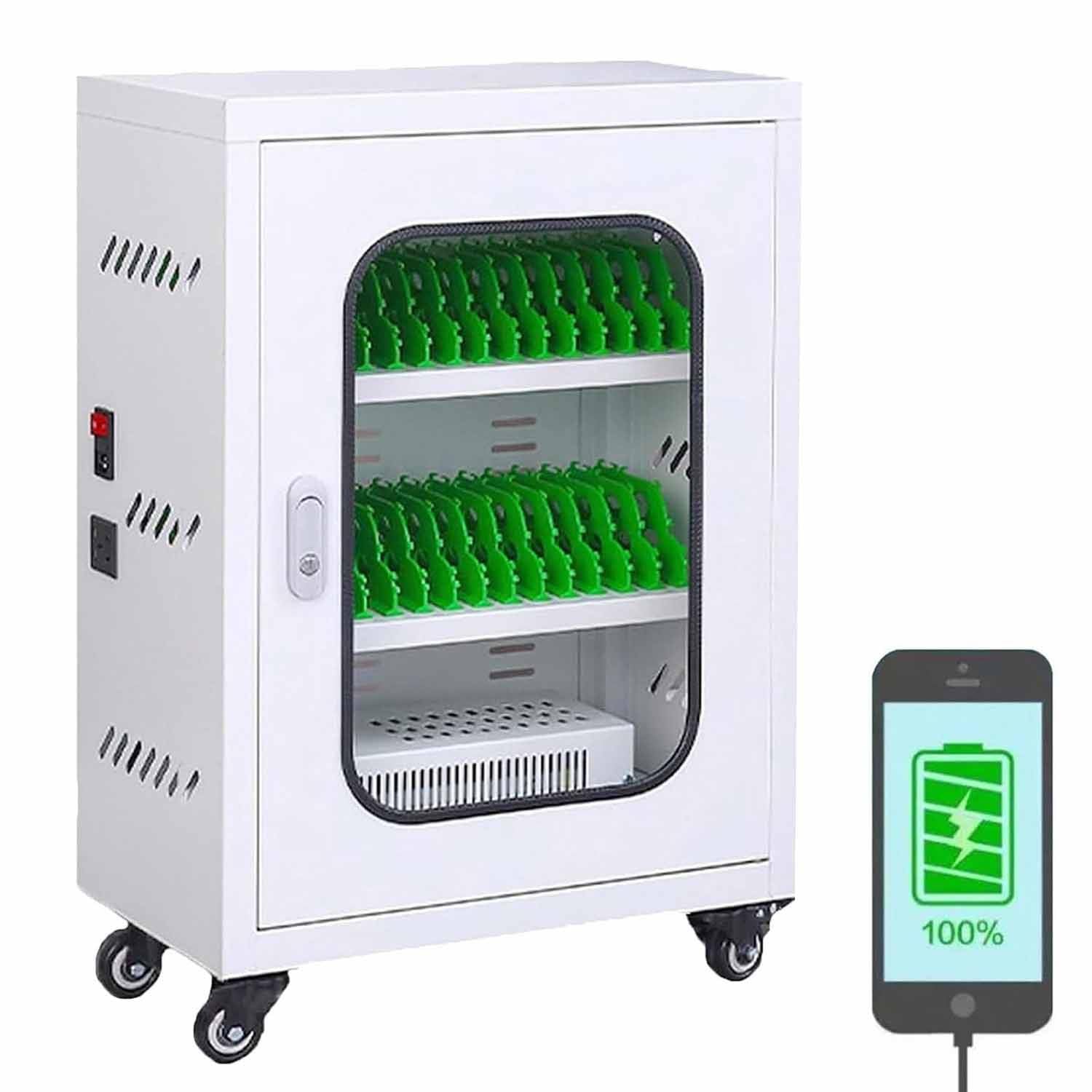 Gabinete de carga para teléfono móvil con sistema de almacenamiento para turistas