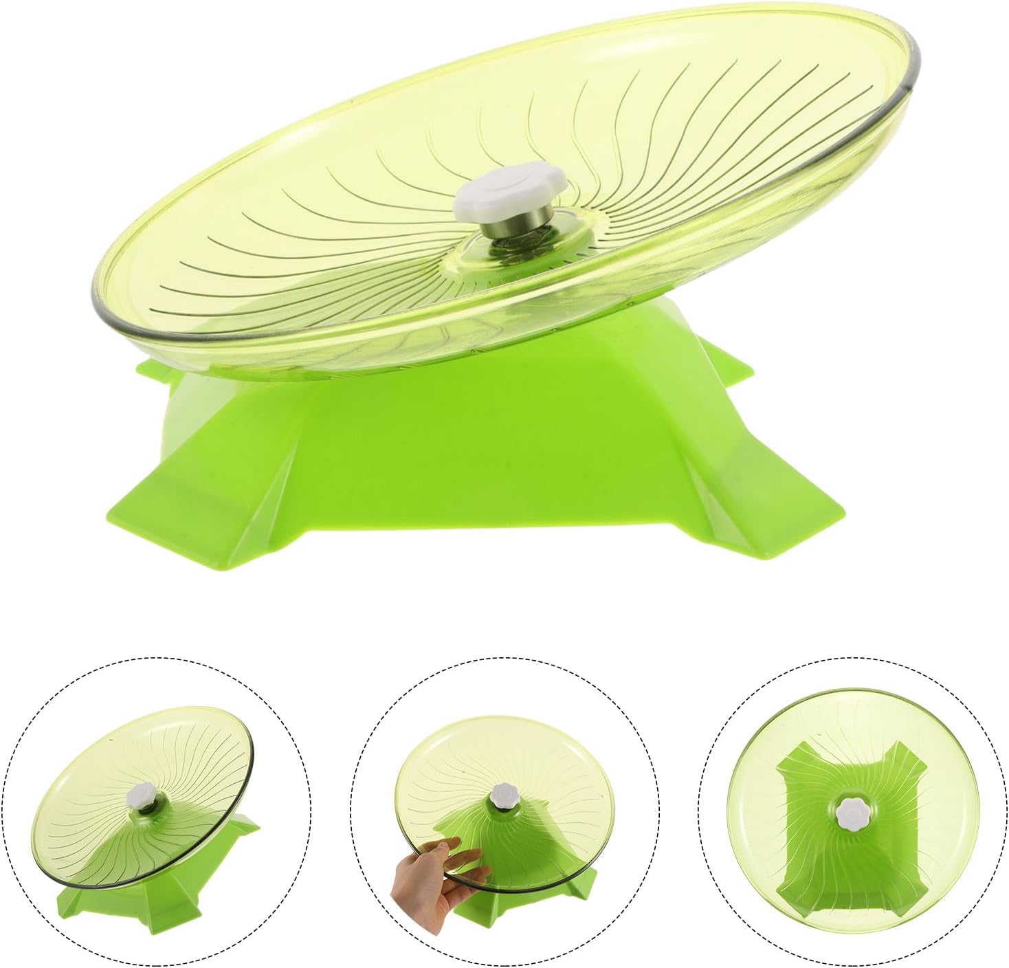 Silent Hamster Exercise Wheel 24cm Small Silent Running Pet Wheel with Dual-Bearing for Gerbils Dwarf Hamsters Indoor Small Animal Fitness