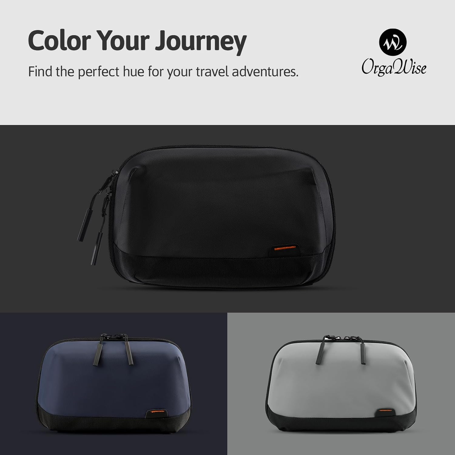 OrgaWise Electronics Organizer, Electronic Accessories Bag Travel Cable Organizer Three-Layer for iPad Mini, Kindle, Hard Drives, Cables, Chargers - Image 7