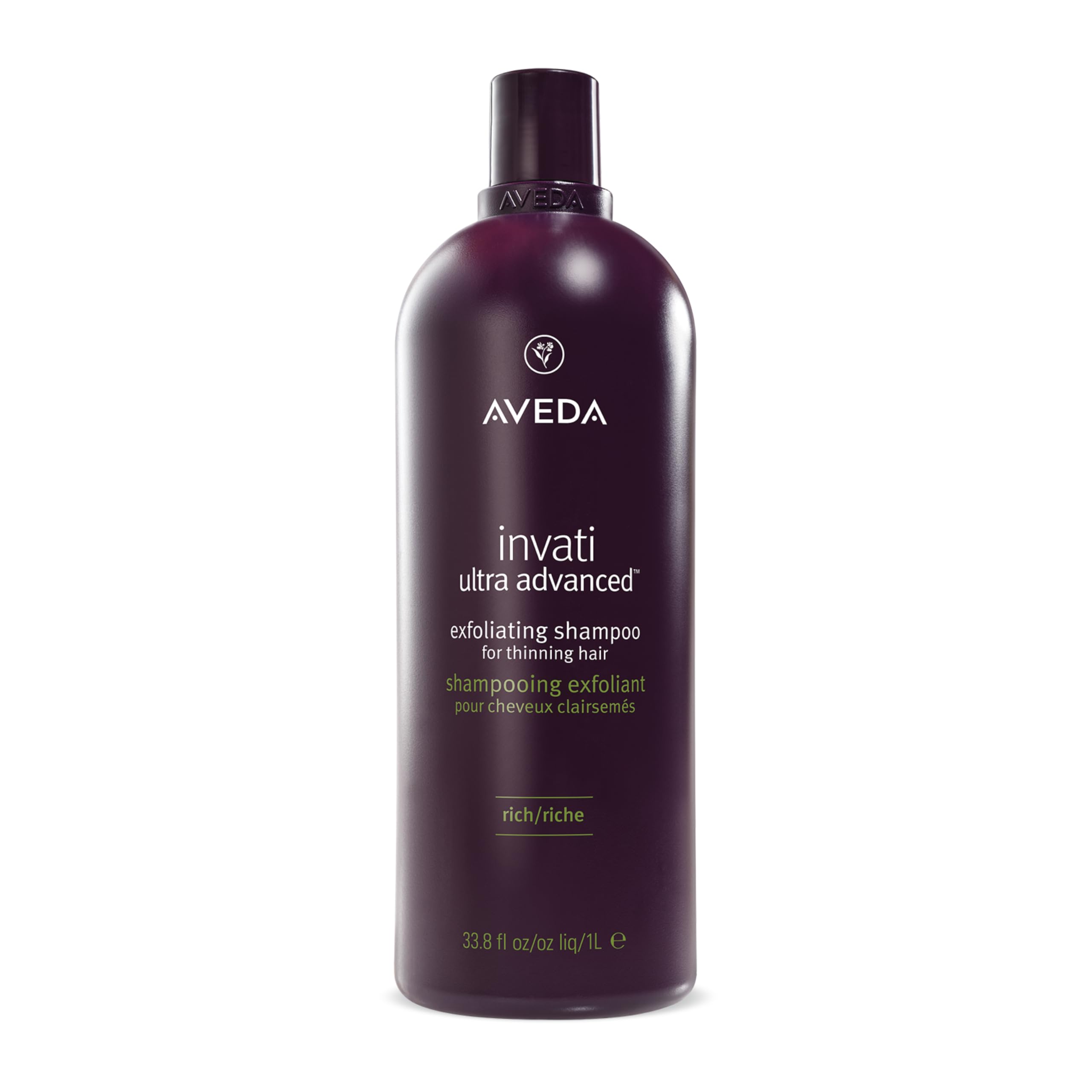 Aveda Invati Ultra Advanced Exfoliating Shampoo Rich | Step 1 of 4 | Reduces Hair Loss by 77% | for Medium to Thick Thinning Hair Types | Normal to Oily Scalp | 94% Naturally Derived*, 1000 ml — image 1