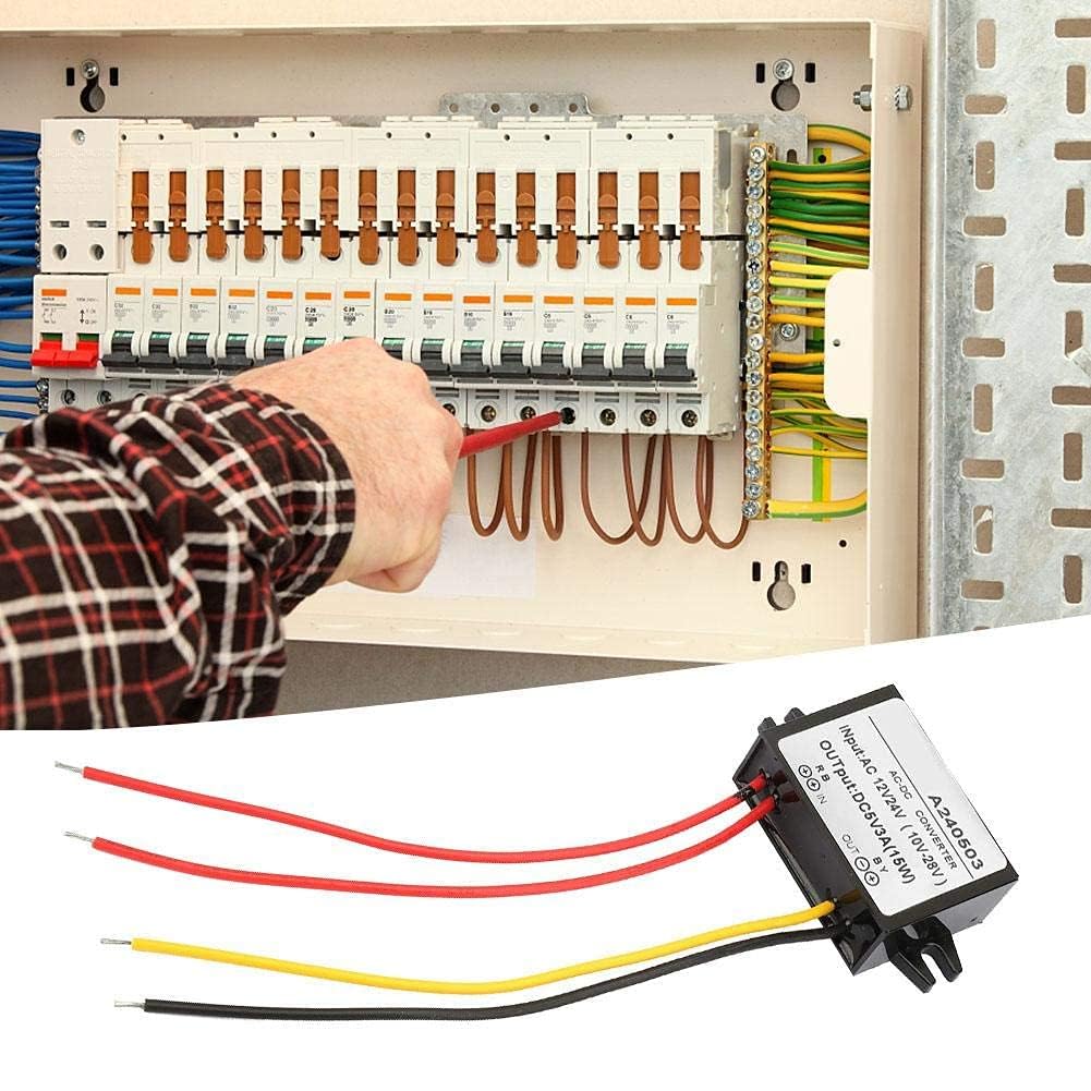 AC 12 V / 24 V na DC 5 V konwerter obniżający prąd AC-DC moduł zasilania wstecznego (3A)
