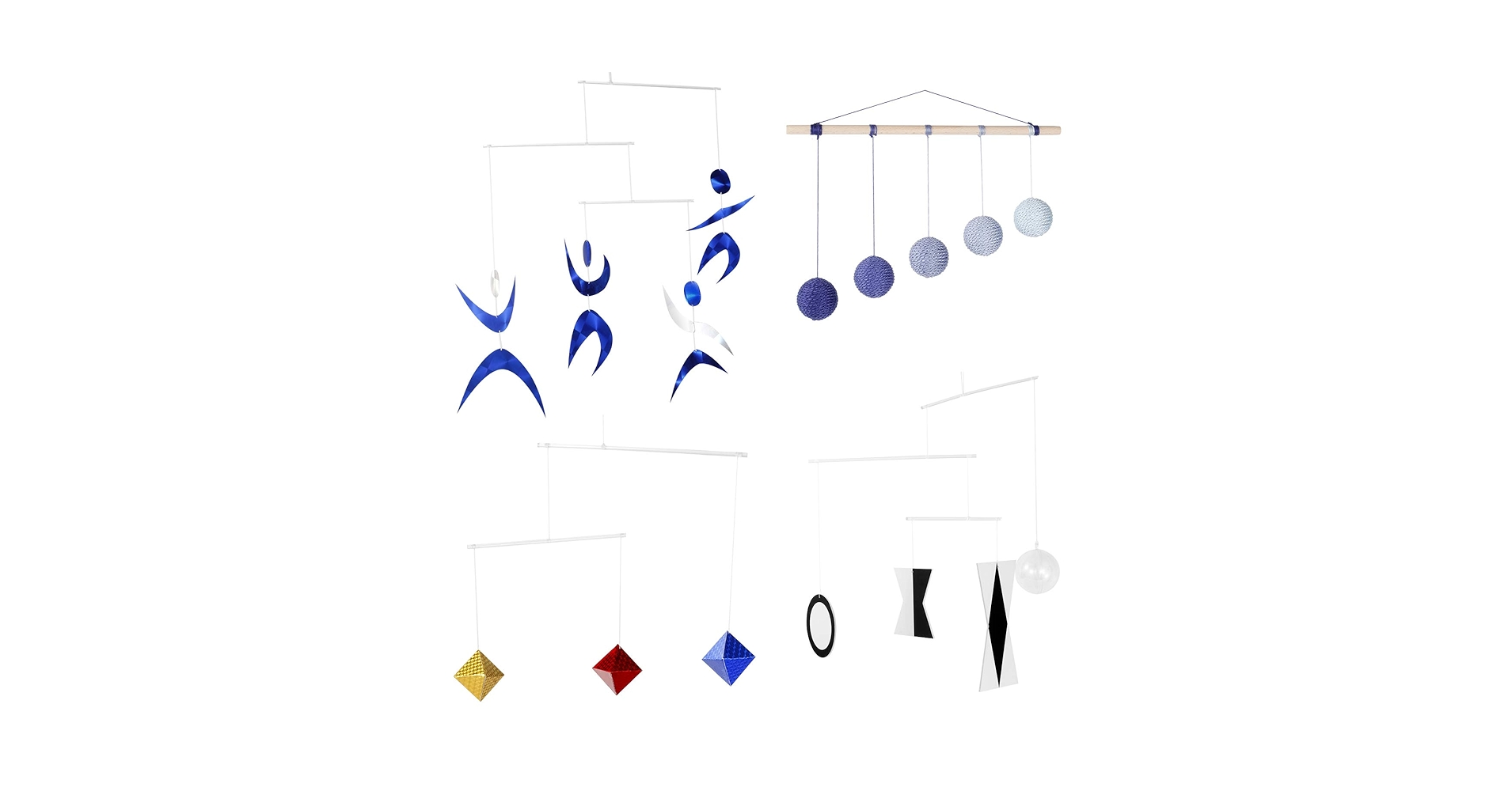 Set Of 3 X Montessori Mobile - Munari, Octahedron, Dancers. Crib Toy. Baby Mobile. Hanging Mobile. Montessori Mobile. Essential. Classic