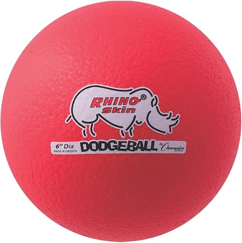 Vista 24 de Champion Sports Rhino Skin - Juegos de bolas de dodgeball de rebote bajo y individuales para juegos de juegos infantiles, PE, patio trasero y liga