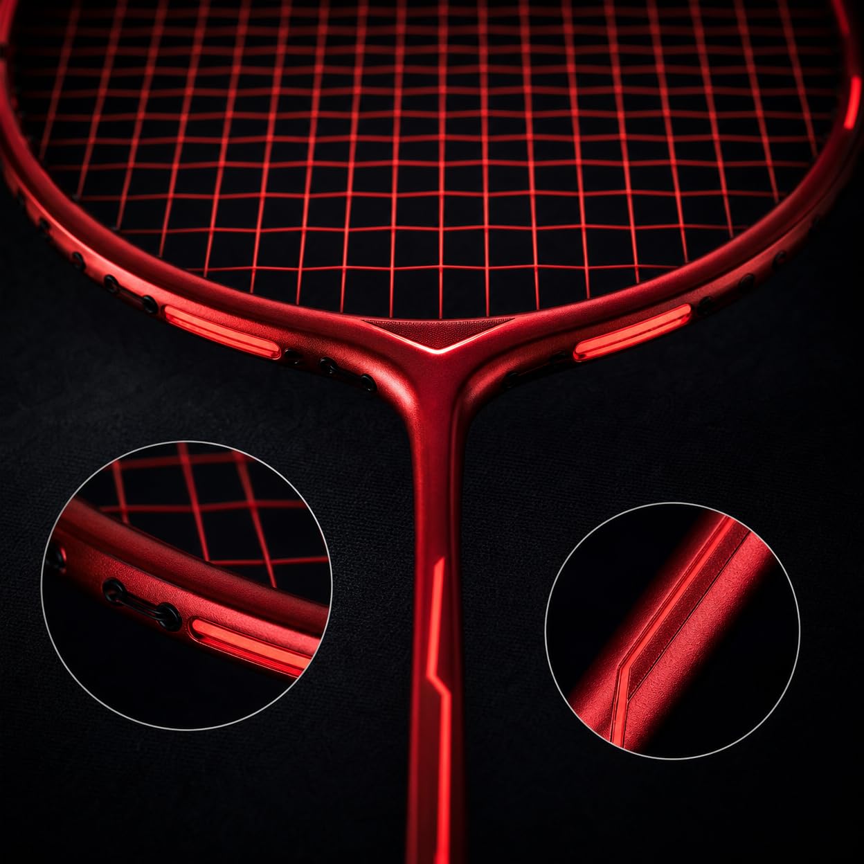 Raqueta Bádminton Luminosa Raqueta Porte Nocturno Resistente Bolsa Transporte Incluida Acuada para Práctica Recreativa Clubes Escolares Parques Fiestas Nocturnas Actividas en Comunidad