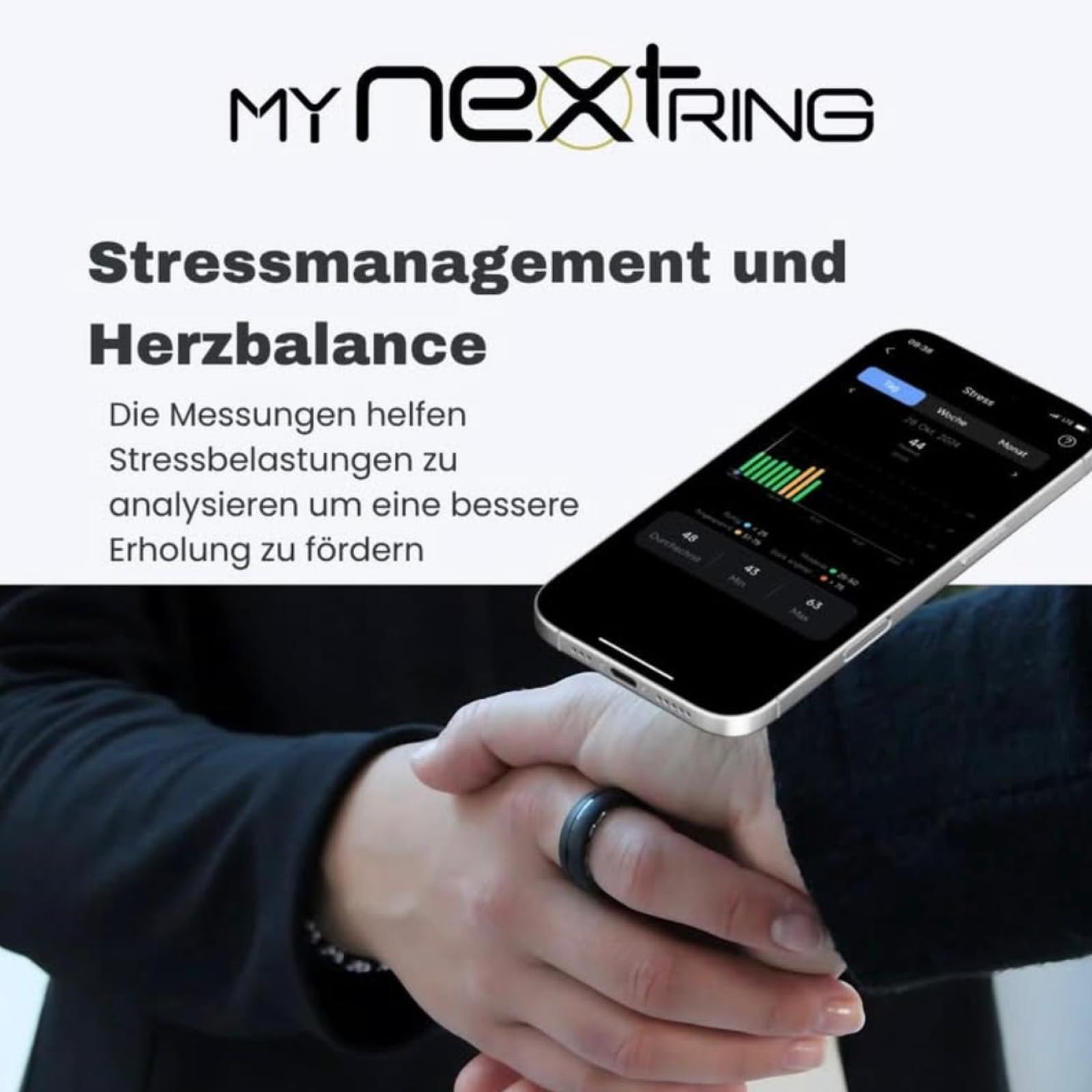 N2 PRO – Anello intelligente in titanio, con allenatore AI (senza ABO), monitoraggio del sonno, dello stress e dell'attività, frequenza cardiaca e misurazione dello stress, lunga durata