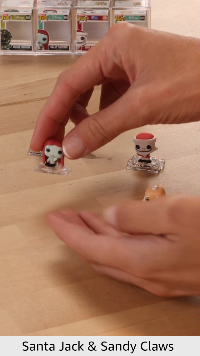 Amazon.com: Funko Bitty Pop The Nightmare Before Christmas - Santa Jack, Sandy Claws, Vampire Teddy with Duck and A Surprise Mystery Mini Figure - 0.9 Inch (2.2 Cm) Collectable - Gift Idea : Toys & Games