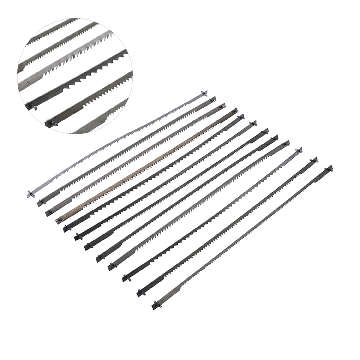 Metal Cutting Jig Blades, 12Pcs 10/15/18/24 Teeth Pinned Scroll Saw Blades 125mm Black Woodworking Power Tools Accessories