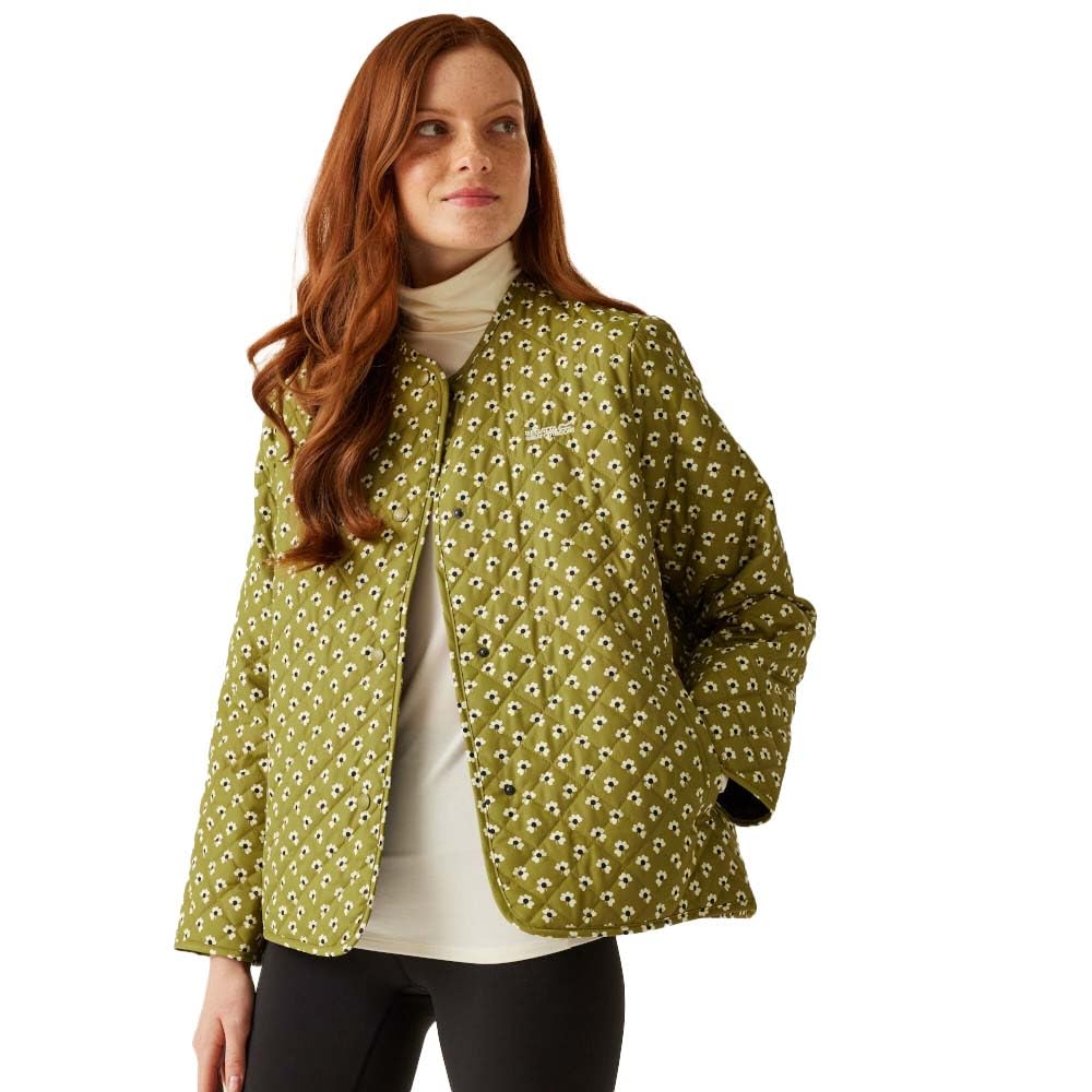 Regatta Women's Clover Olive X Orla Kiely Quilted Jacket