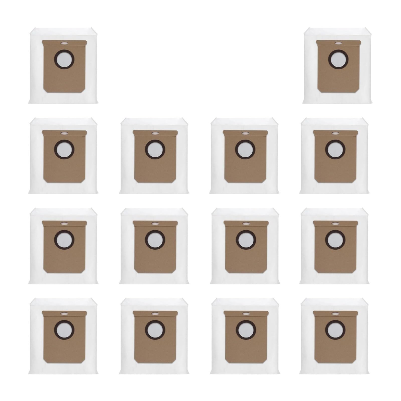 EEZII Dust Bags Replacement, Compatible For Eufy, L60 / L60 Hybrid / L60 SES / L50 Series Replacement Vacuum Bags(14 pcs)