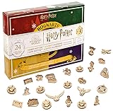 UGEARS Calendario Adviento Harry Potter - Maquetas Para Construir Adultos - Calendario de Adviento de cuenta regresiva de Navidad con 24 maquetas madera - incluye decoraciones para árboles de Navidad