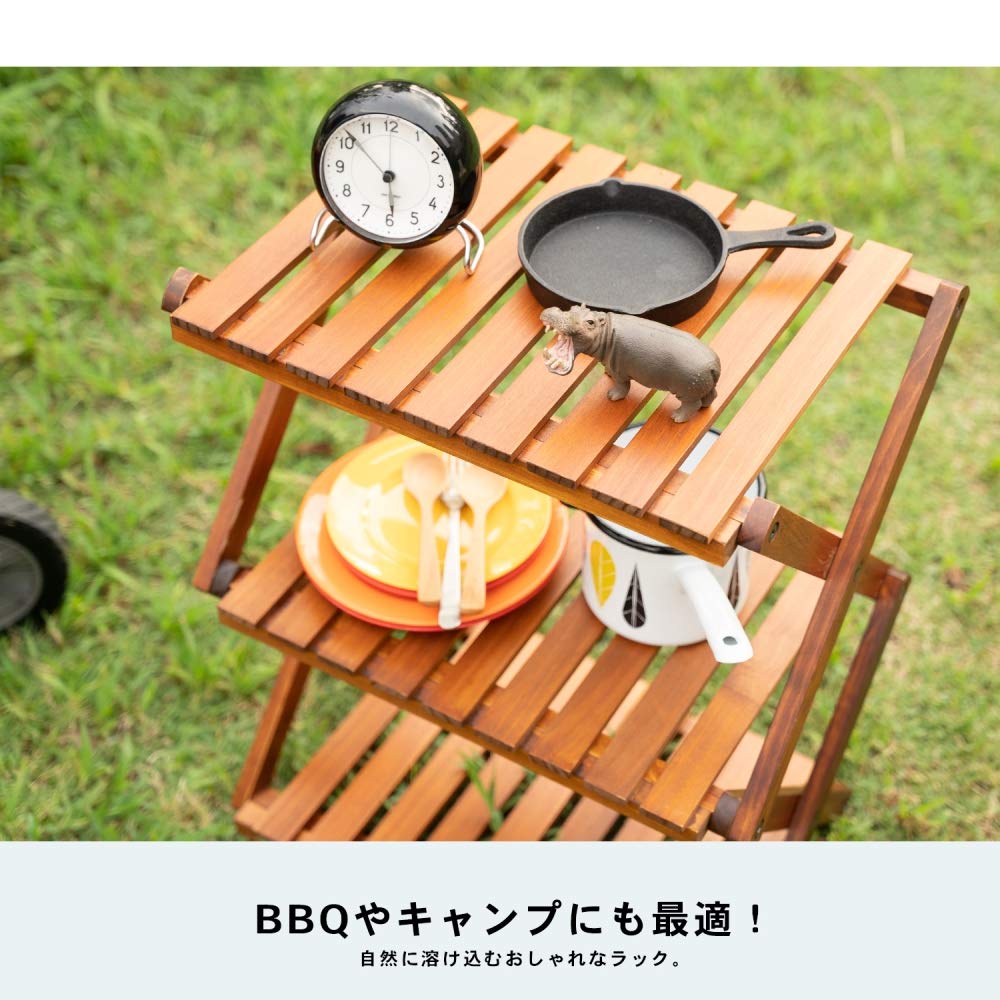 コーナンラック　折り畳み式木製ラック３点セット Amazon｜コーナンオリジナル LIFELEX 折り畳み式木製ラック W460