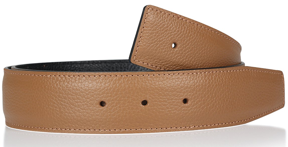 Hellbrauner echt Leder Wendegürtel für Herren & Damen in Braun 31mm Gürtel