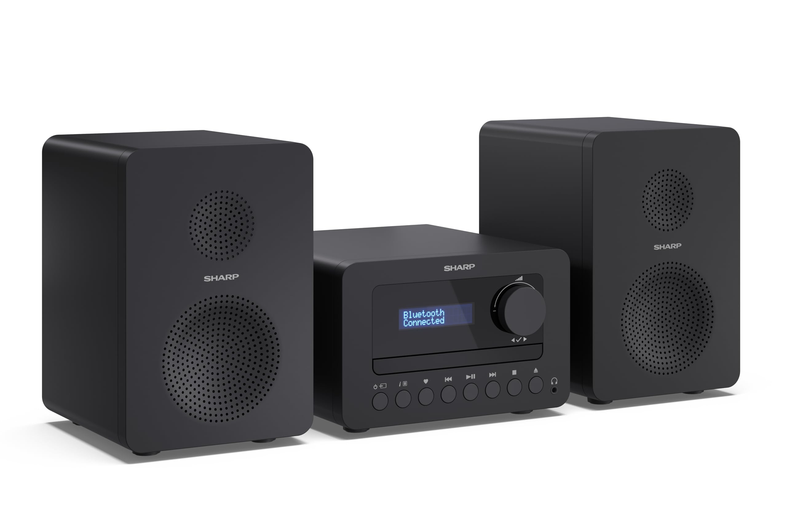 SHARP XL-B514(BK) Tokyo Modern Hi-Fi Micro System with FM Tuner (w/RDS) and Bluetooth wireless music streaming - Black