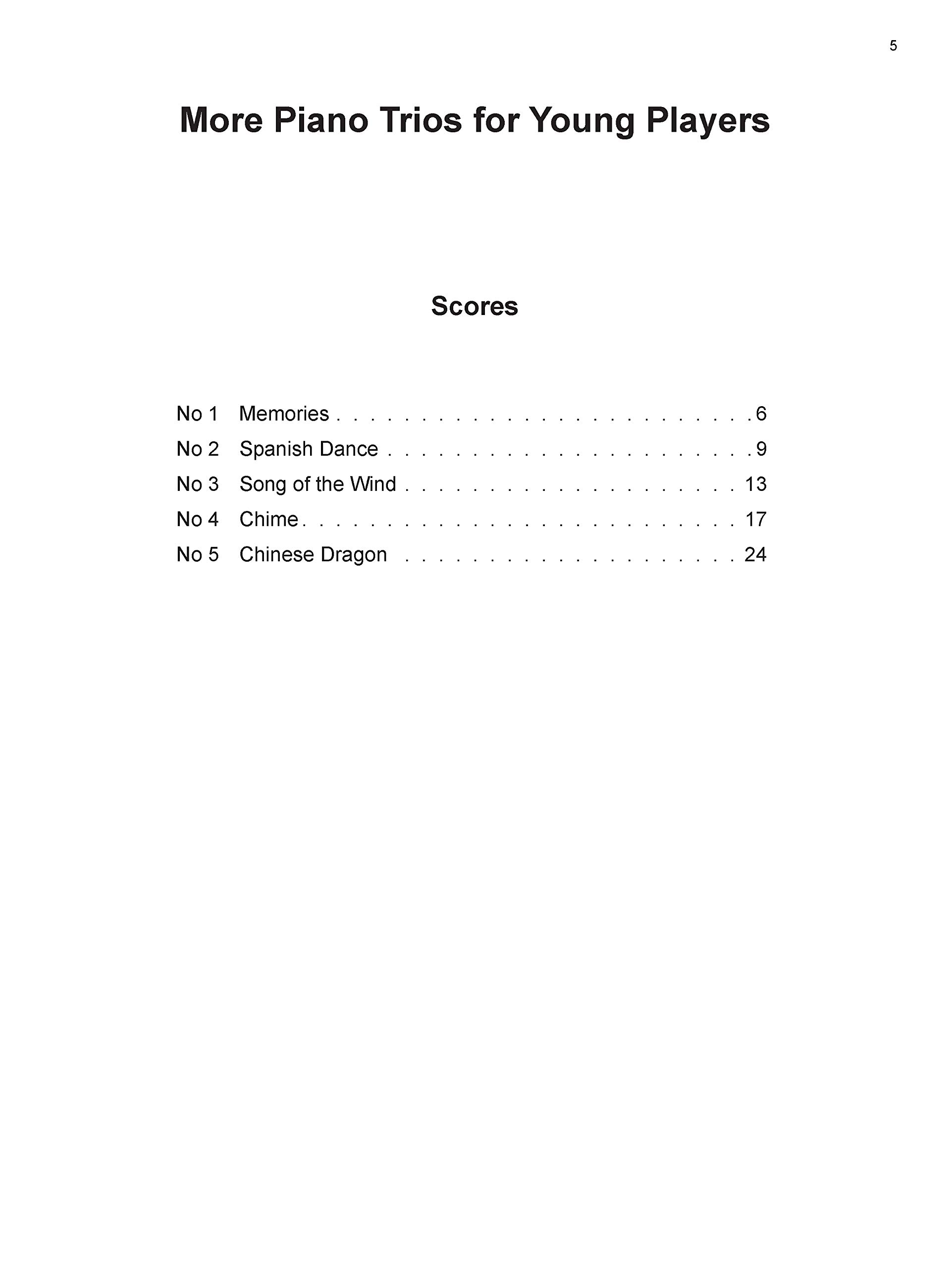 More Piano Trios for Young Players: Easy Repertoire for Violin, Cello & Piano