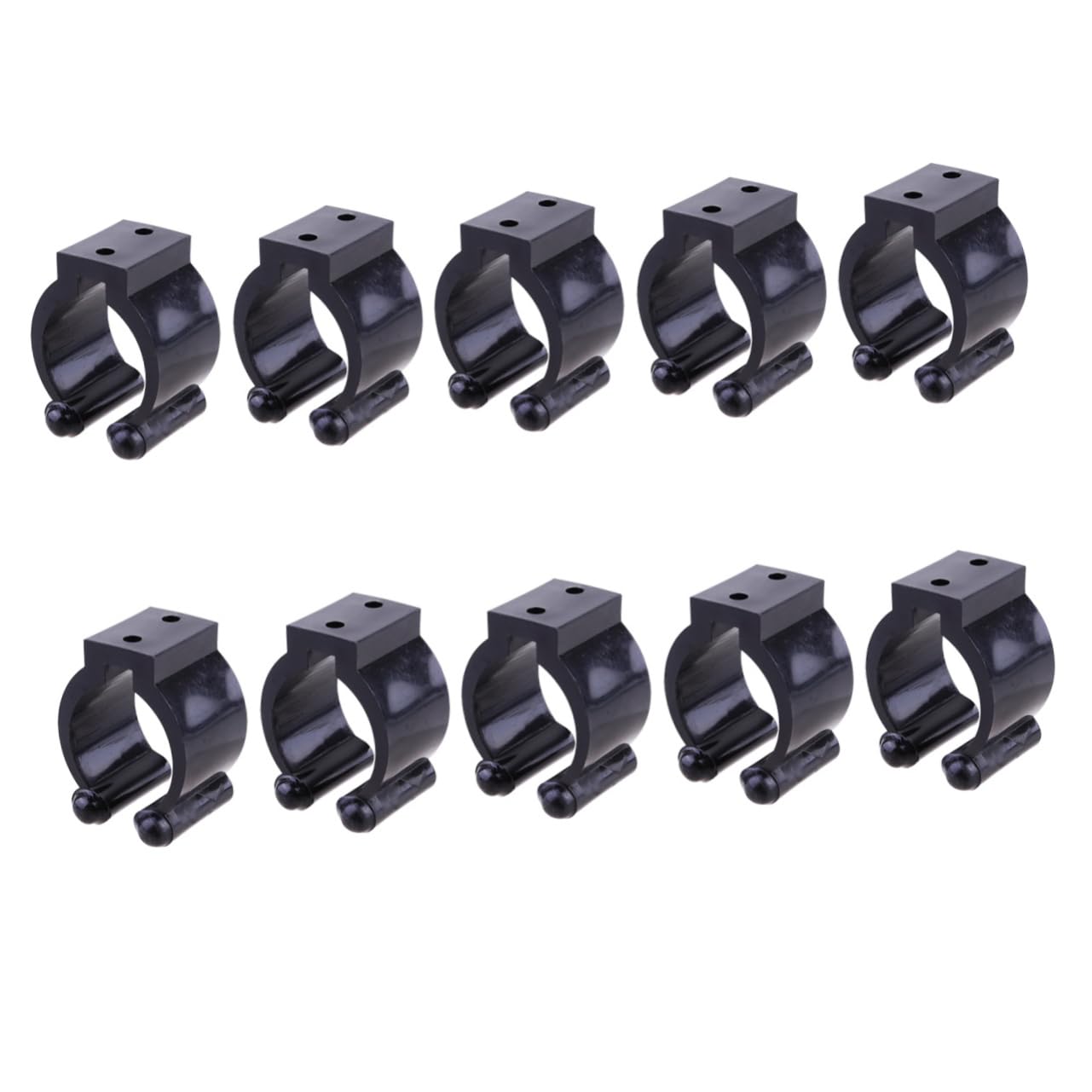 NAMOARLY 20 Pcs Fishing Rods Storage Rack Pole Holder for Wall Mount Rod Rack Clamp for Snooker Club