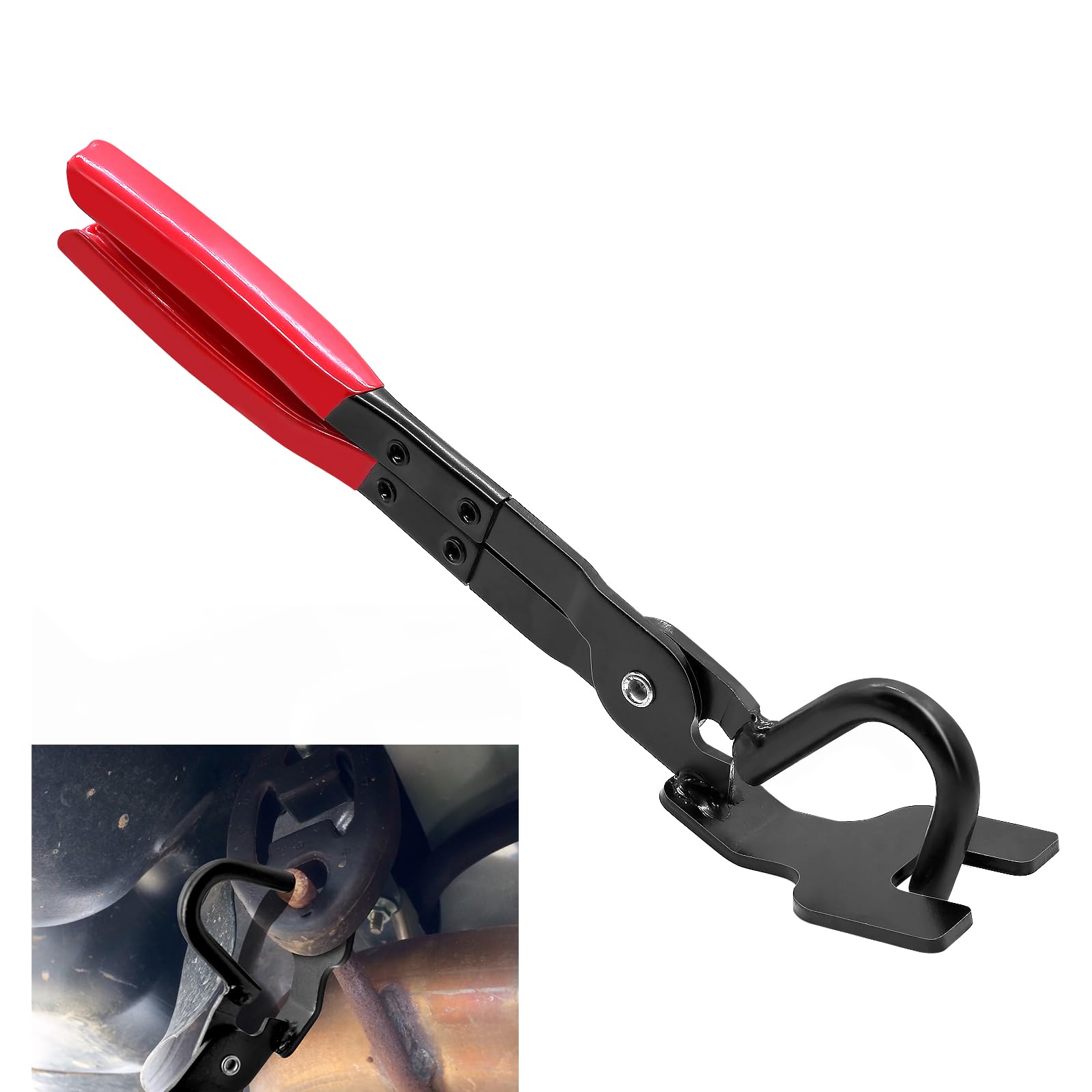 ZHIYUQL® Auspuffgummi Zange 29cm Auspuffgummi-Lösezange für Auto Auspuff Aufhängung Entfernungszange Werkzeug