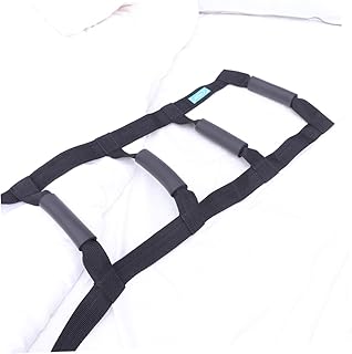 OUNONA Bettleiter Aufstehhilfe mit Gepolsterten Griffen Verstellbare Strap Unterstützung für Senioren Patienten Schwangere zur Mobilitätsförderung und Genesung Am Bett
