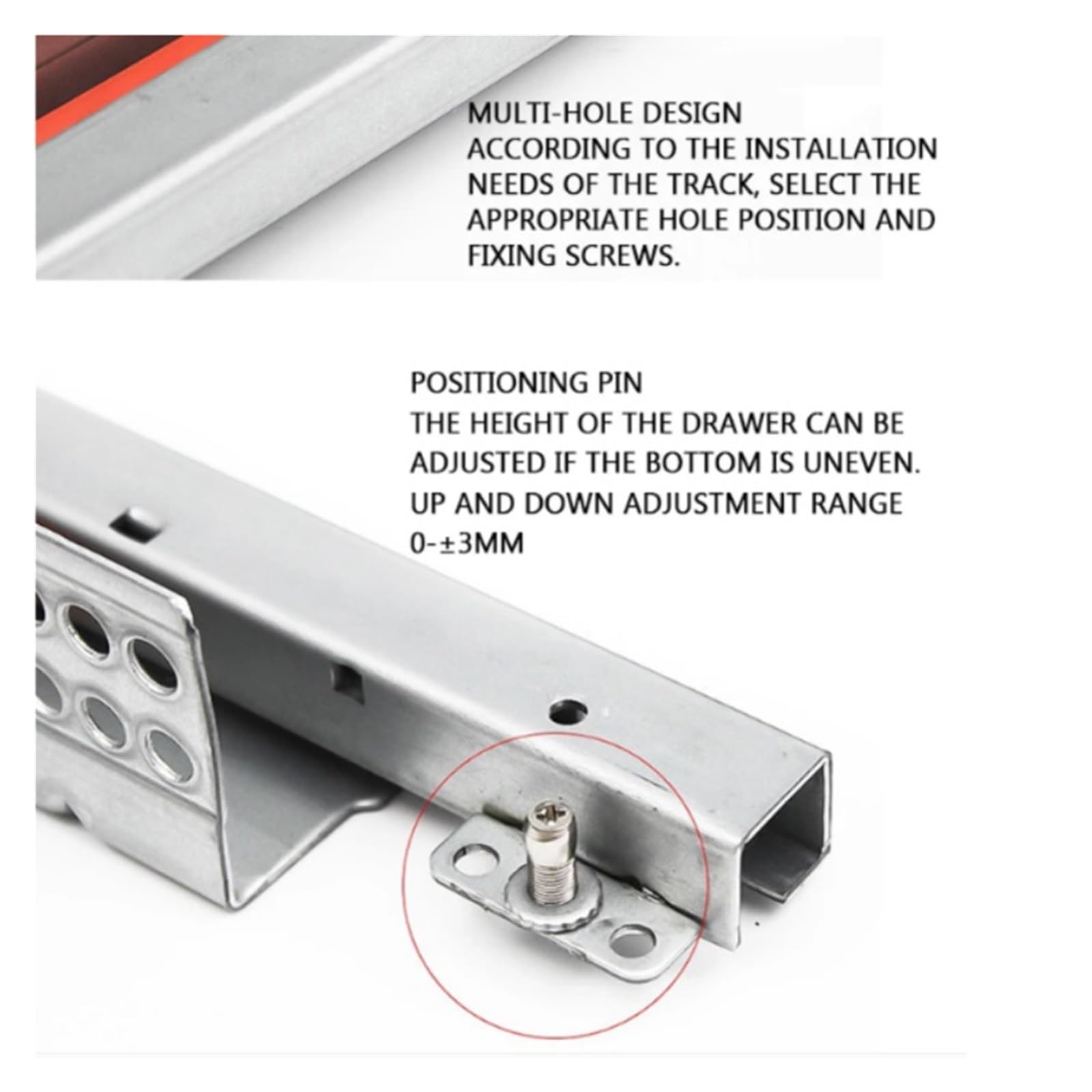 Guide for cassetti in Acciaio Laminato a Freddo