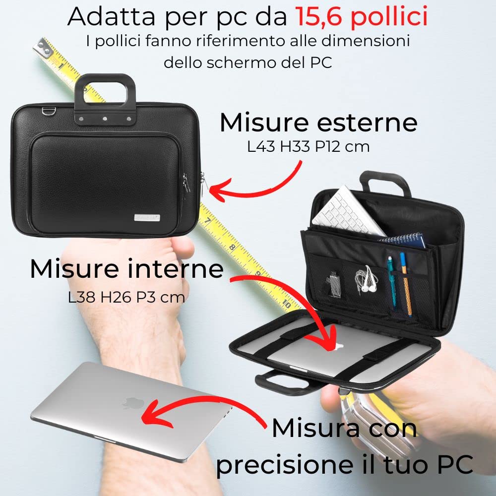 Bombata Classic Plus Teczka 39,6 cm 43 cm, czerwona, 43 cm, teczka