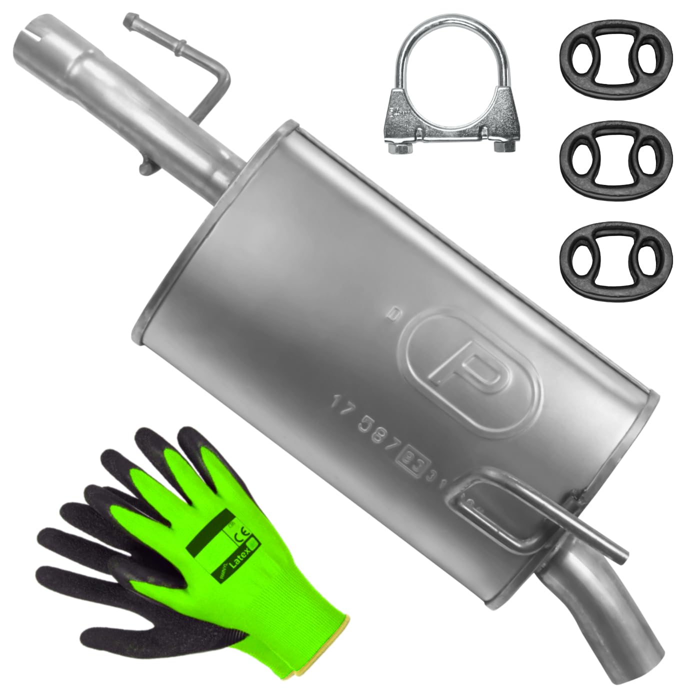 POLMOstrow Auspuff Endtopf für Opel Meriva 1 I A 1.4 Fließheck 2004-07.2010