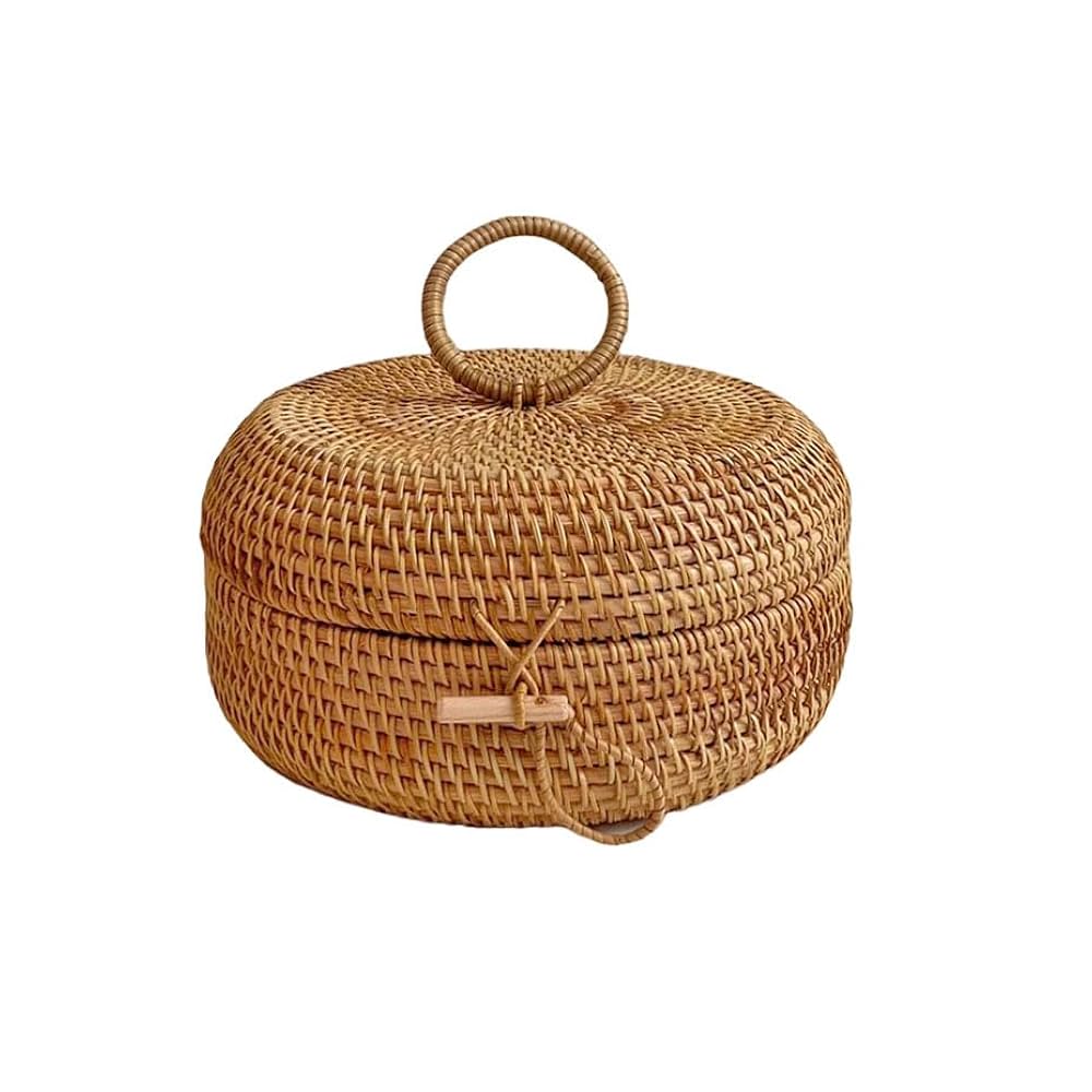 籐の茶櫃　未使用　籐かご　物入れ 籐の茶櫃 未使用 籐かご 物入れ 貴重 - 小物入れ