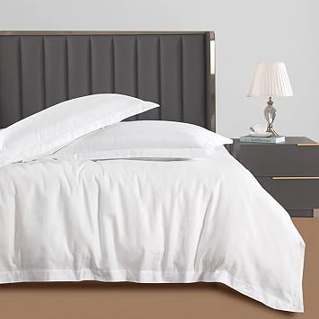 Duvet Cover Set, 3 Sided Zipper, 100% Cotton Duvet Cover 3 Pieces with one Duvet Cover,Two Pillowcase, Triple-Zip System for Simple Changing King U.S. Standard