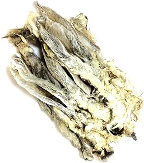 Rabbit Ears with Fur 1kg Natural Dog Treats Chews Hypoallergenic Hair