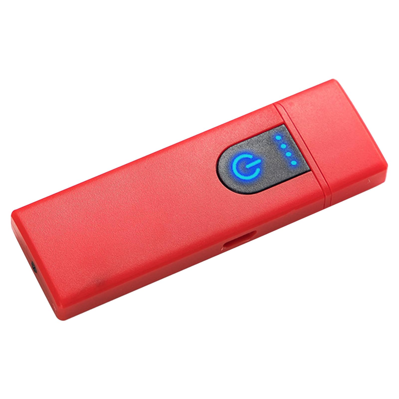 Electric Lighter USB Lighter Rechargeable Lighter with Safetys Lock Compact Pocket Style Touching Induction Heating Wire for Candle