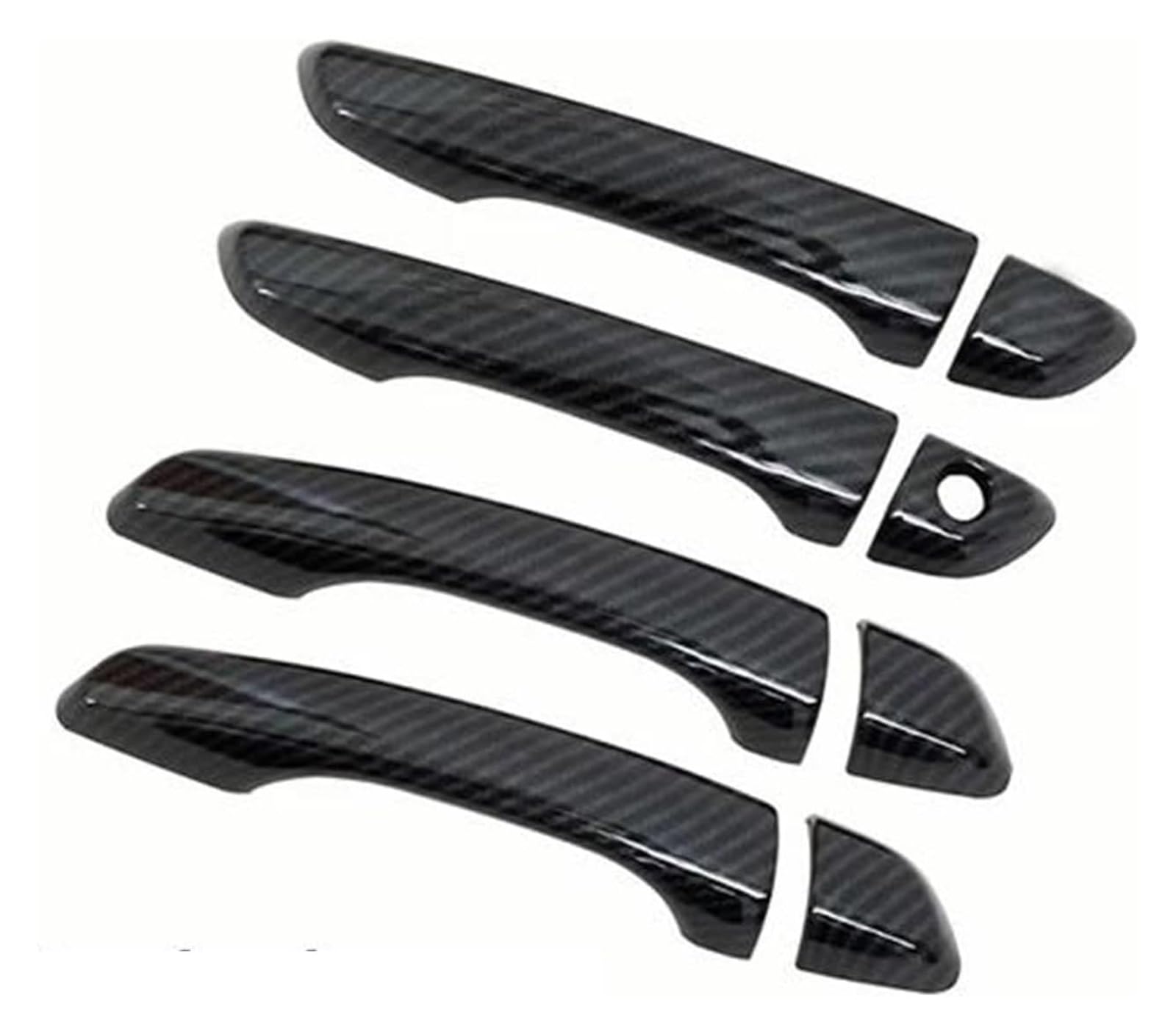 QWQTHGS Car Exterior Door Handle Cap for Berlingo K9 for Peugeot for Partner for Rifter 2019-2022 Car Door Handle Cover Accessories Stickers(4Handle 1 Keyhole)