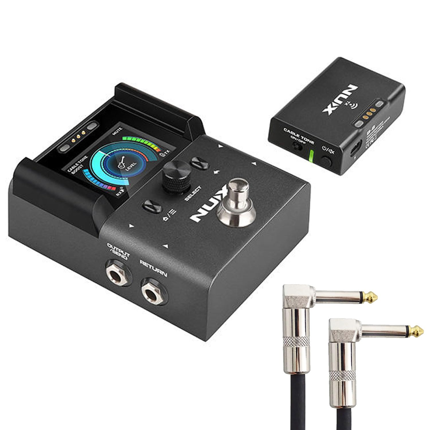 Nux B-8 - Trasmettitore per chitarra, sistema wireless + cavo patch keepdrum