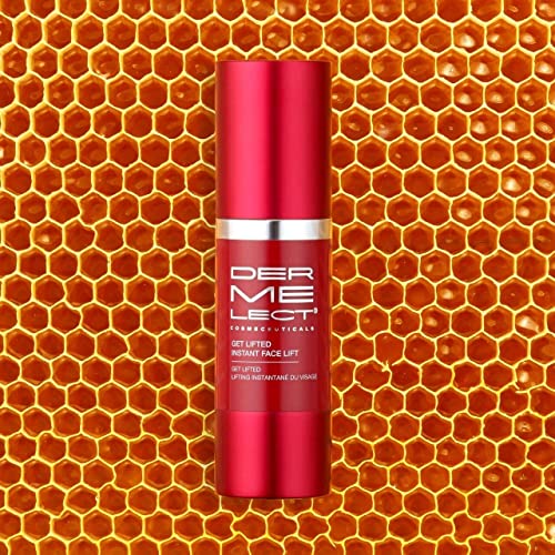 Dermelect Get Lifted Instant Face Lift for Face & Neck Anti Aging Cream with Manuka Honey, Egg White Tightening Hydrating Firming Treatment for Sagging Jawline, Loose Skin, Lines Wrinkles 1 oz