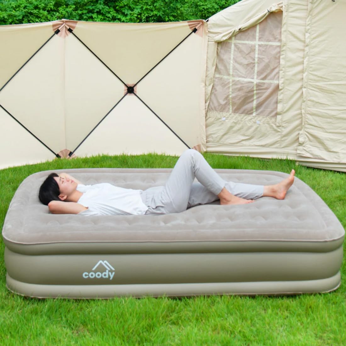 Amazon.co.jp: coody エアベッドファースト (ダブル40cmサイズ