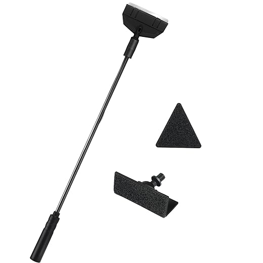 AQUANEAT Small Fish Tank Cleaner, Aquarium Cleaning Tools, 3 in 1 Glass Cleaner with Algae Scraper, Sponge Brush, for Small Nano Tanks up to 10gal