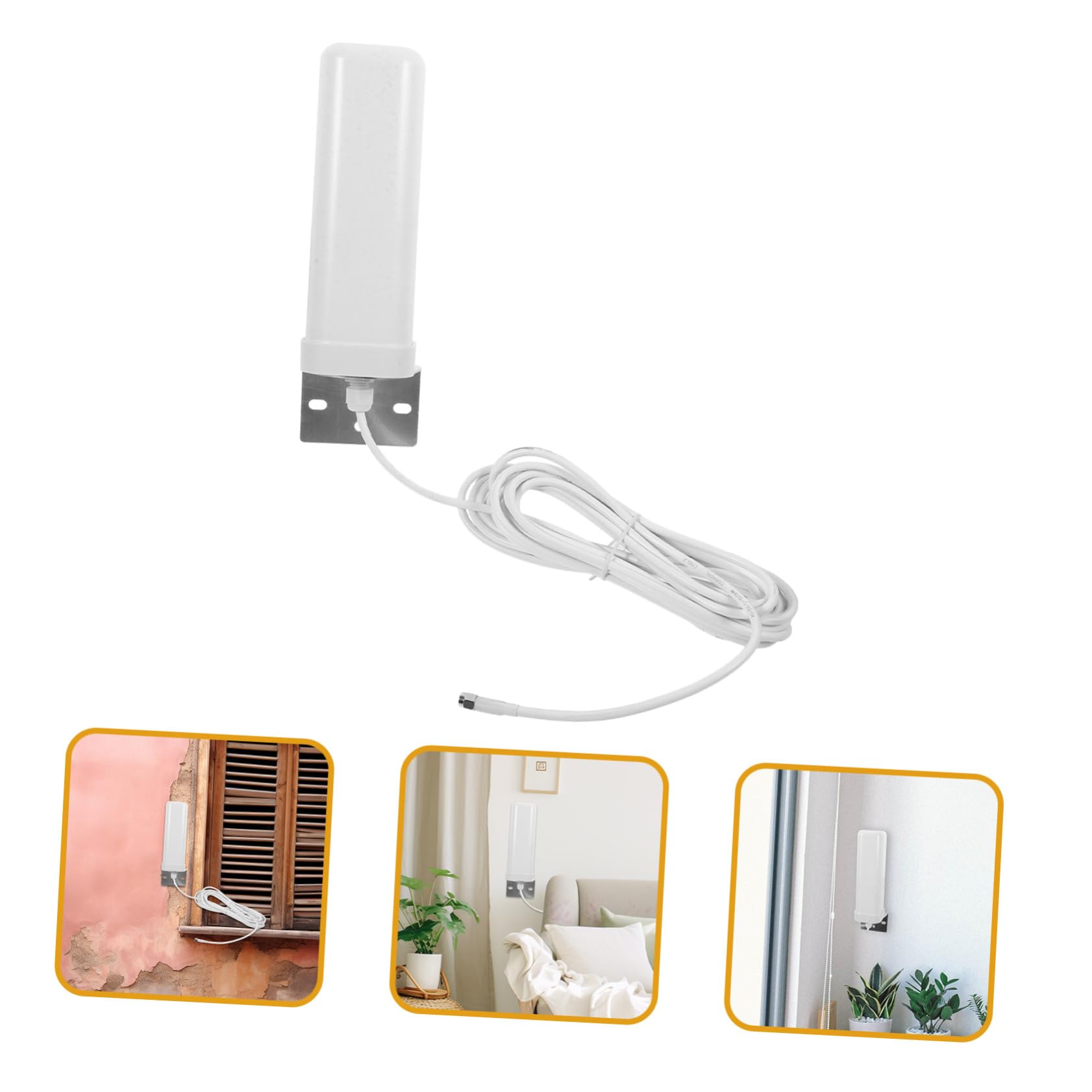 jojofuny Antenna Omnidirezionale per Esterno e Antenna Direzionale per Router Lte Supporto Frequenze Complete Facile Installazione su Tetto e Segnale Stabile e Potenziato